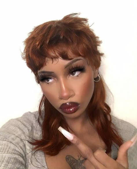 Mullet Lace Front Wig, Long Mullet Black Women, 27 Piece Mullet, Mullet Weave, Ginger Mullet Women, Curly Mullet Black Women, Fairy Mullet, Ginger Mullet, Short Mullet