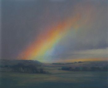 Cloud Paintings, Painting Realistic, Beach Art Painting, Rainbow Painting, Magical Rainbow, Rainbow Sky, Oil Painting Texture, Sky Painting, Gcse Art