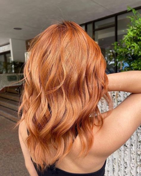 Strawberry Blonde Short Hair, Strawberry Hair Color, Light Copper Hair, Pumpkin Spice Hair, Light Red Hair, Copper Blonde Hair, Coral Hair, Patio Pond, Hair Color Orange