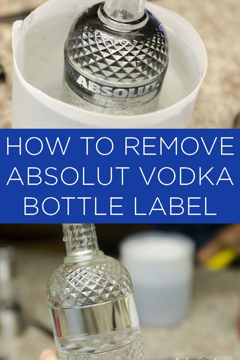 How to Remove Absolut vodka bottle label Suitcase Bar, Rustic Boutique, Beer Painting, Vodka Labels, Diaper Party, Glass Bottle Diy, Bottle Diy, Labels Diy, Absolut Vodka