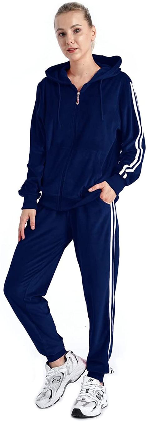 Velour Outfit, Velour Outfits, Exercise Clothes, Stylish Loungewear, Track Suits, Velour Tracksuit, Jogging Suit, Sweatpants Set, Tracksuit Set