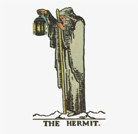 Tarot Card Hermit, Hermit Card, Hermit Tarot, The Hermit, Png Free Download, Led Zeppelin, Zeppelin, Tarot Card, Png Transparent