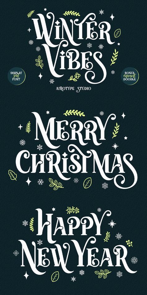 Winter Fonts, Christmas Fonts Free, Boho Fonts, Font Serif, Holiday Fonts, Best Script Fonts, Christmas Typography, Groovy Font, Christmas Fonts