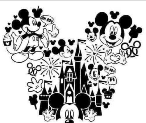 Cricut Corner, Cricut Disney, Disney Clipart, Disney Silhouette, Disney Silhouettes, Idee Cricut, Svg Ideas, Diy Disney Shirts, Disney Designs