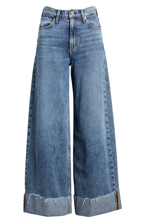 Wide-leg Jeans, Jean Bottoms, Business Casual Pants Women, Jean Wide Leg, Jeans Buttons, Unique Jeans, Cool Pants, High Waist Wide Leg Jeans, Trendy Jeans