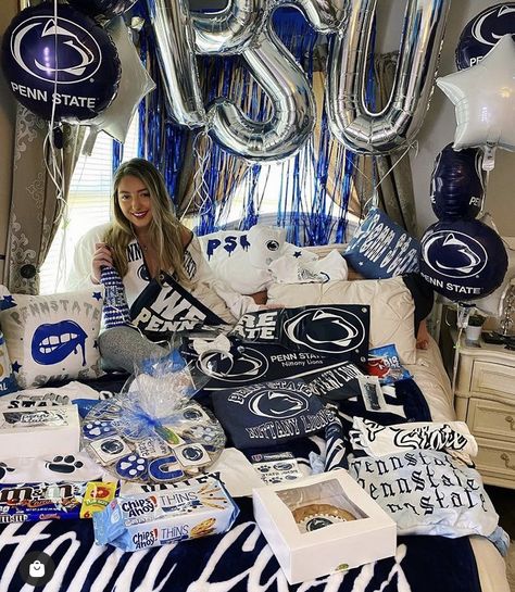 Penn State Acceptance Letter, Penn State Bed Party, Penn State Dorm, College Announcements, College Bed, Penn State College, College Decision, College Vibes, Bed Party