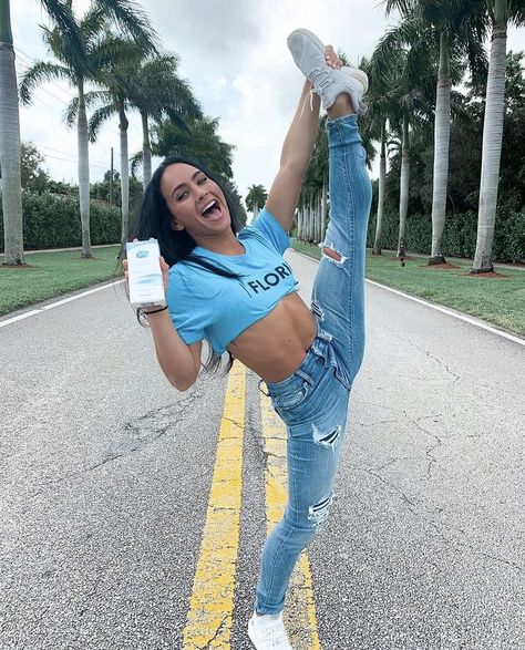 Gabi Butler, Cheer Stunts, Spider Girl, Ripped Jean, Happy Life, Cheerleading, Crossfit, Fitness Motivation, Instagram