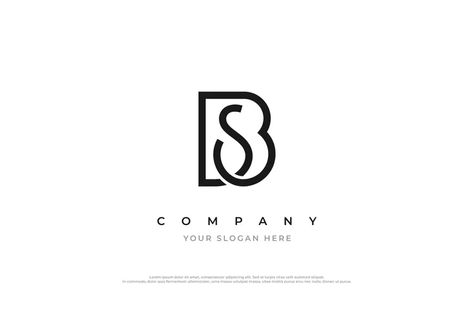 Minimal initial letter bs or sb logo design Vector Image Bs Logo Design, Sb Logo Design, Bs Logo, Tailor Logo, Sb Logo, Architectural Design Studio, Power Logo, Clever Logo, Letter Logo Design