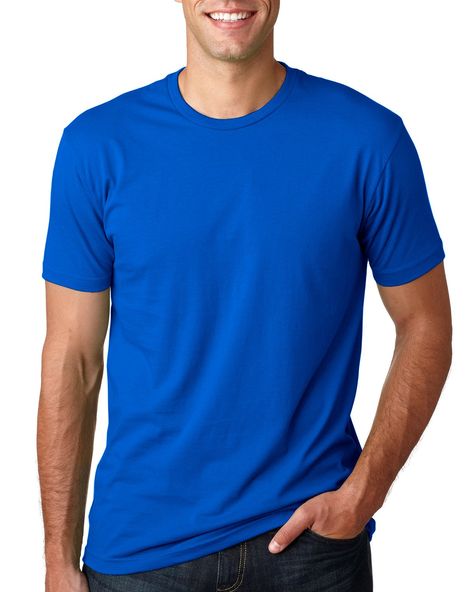 Cotton Polyester Fabric, Blank T Shirts, Style Basic, Tee Shirt Homme, Basic Tee, Quality T Shirts, Blue Shirt, Cotton Tops, Workout Shorts