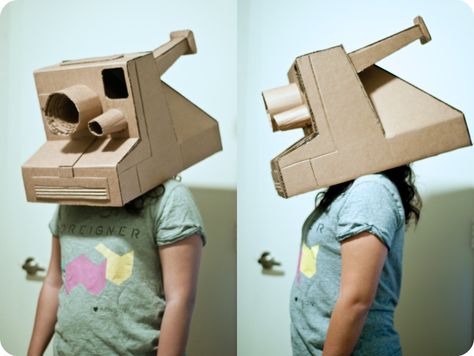 Cardboard Polaroid Camera, Cardboard Camera, Cardboard Sculpture, Polaroid Camera, Cardboard Art, Diy Cardboard, Class Ideas, Photo Projects, Camera Bag