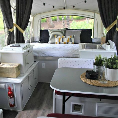 The Pop Up Princess - Adventures of a Pop Up Camping Princess Pop Up Decorating Ideas, Fleetwood Pop Up Camper, Tent Trailer Remodel, Pop Up Campers, Pop Up Princess, Trailer Makeover, Pop Up Camper Trailer, Popup Camper Remodel, Pop Up Tent Trailer