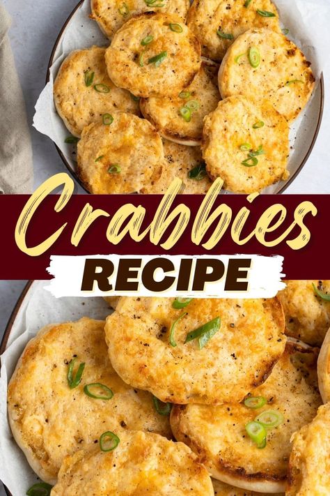 This recipe for crabbies will become one of your favorites! Learn how to make these scrumptious appetizers made with a cheesy crab filling on crispy toast, and you'll be the hit of any party. Crab Appetizer, Crab Dishes, Seafood Appetizers, Crab Recipes, Crab Cakes, Appetizer Dips, Best Dishes, Seafood Dishes, Appetizers Easy