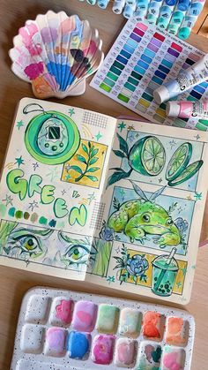 Sketches In Color, Gretel Lusky Tutorial, Sketchbook Reference Photos, Gretlusky Sketchbook, Sketch Book Ideas Aesthetic Colourful, Sketchbook Art Inspiration Full Page, Cool Marker Art, Art Ideas For Sketchbook, Sketch Inspo Sketchbook Ideas