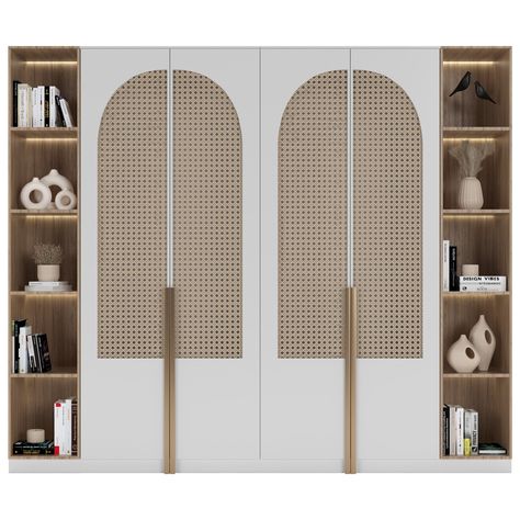 Rattan Wardrobe Furniture 03 :: Behance Rattan Wardrobe, Wardrobe Designs, Wardrobe Door, Arched Doors, Wardrobe Furniture, Architecture 3d, Sliding Wardrobe, Wardrobe Doors, Wardrobe Design