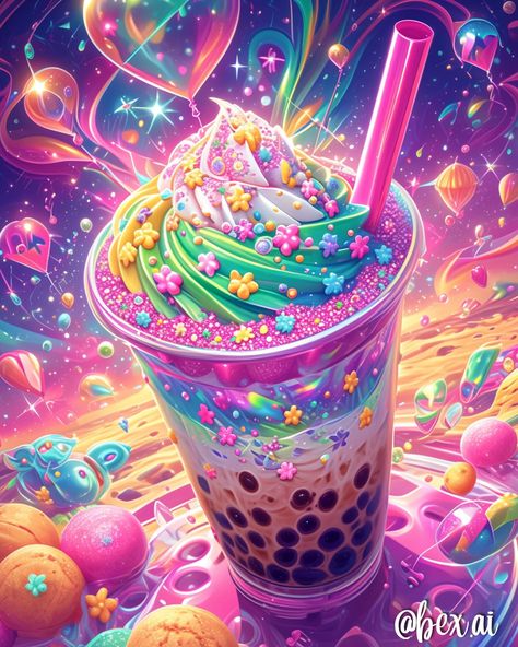 Boba Tea Challenge Day 10: Birthday Cake or a sweet treat Boba Tea #aibobatea Thank you so much for those who took part in the challenge. It was so wonderful seeing your boba creations and I hope it was fun for you to create them. I hope I would see more boba posts in the future now! 🥰 Thank you all for your warm wishes on my birthday. You all really know how to make someone feel super special. It all really meant so much to me! ❤️ Link in bio for shop and wallpapers! 💖Partners @kitty.gi... Boba Wallpaper, Magic Food, Tea Wallpaper, 10 Birthday Cake, 10 Birthday, Iphone Wallpaper Landscape, Beautiful Butterflies Art, Black Pink Background, On My Birthday