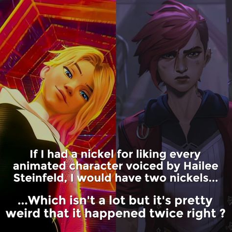 I still can't get over the fact that these two are voiced by the same VA... And they are actually really similar characters in addition. #atsv #acrossthespiderverse #gwenstacy #arcane #vi Arcane Vi, Film Theory, Miles Morales Spiderman, Jinx League Of Legends, Spiderman Movie, Gay Humor, Fandom Crossover, Gwen Stacy, So Real