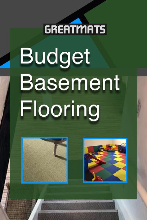 greatmats budget basement flooring Cheap Basement Remodel Floor, Foam Floor Tiles Basement, Basement Bedroom Decor, Basement Upgrades, Boho Basement, Basement Floor Ideas, Tile Basement Floor, Basement Transformation, Basement Flooring Ideas