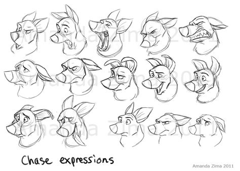 Amanda's Drawing Blog || CHARACTER DESIGN REFERENCES | Find more at https://www.facebook.com/CharacterDesignReferences All Dogs Go To Heaven, Dogs Go To Heaven, Facial Expressions Drawing, Dog Expressions, Cartoon Expression, Character Design Cartoon, Dog Sketch, 강아지 그림, Drawing Expressions