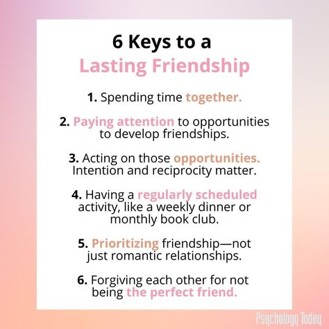 Psychology Today on Instagram: “Friendship is an important type of bond that deserves more attention than it usually gets. According to journalist Julie Beck, who wrote…” Friendship Types, Friendship Psychology, Friendship Conversation, Friendship Communication, Manifest Friends, Types Of Friendships, Healthy Friendships, Friendship Advice, Mommy Ideas