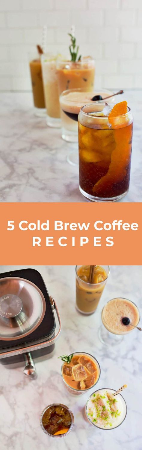 5 Cold Brew Coffee Recipes – A Beautiful Mess Coffee Maker Recipes, Brew Coffee Recipe, Best Cold Brew Coffee, Cold Brew Coffee Recipe, Cold Brew Coffee Concentrate, Cold Brew Recipe, Cold Brew At Home, Espresso Recipes, Coffee Creamer Recipe