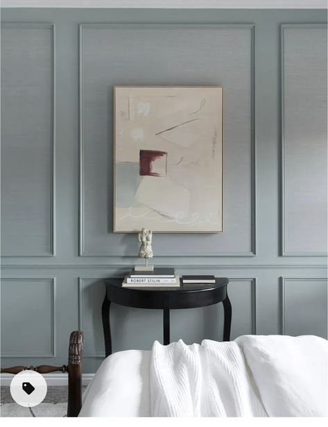 Sage Green Paint Color, Sage Green Paint, Room For Tuesday, Bedroom Reveal, Bathroom Black, Female Torso, Green Paint Colors, Panel Moulding, Room Renovation