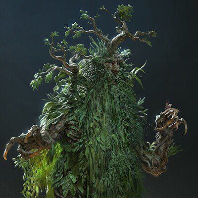 Even Amundsen, Tree Monster, Even Mehl Amundsen, Plant Monster, Tree People, Monstera Plant, Wow Art, Creature Concept, Green Man