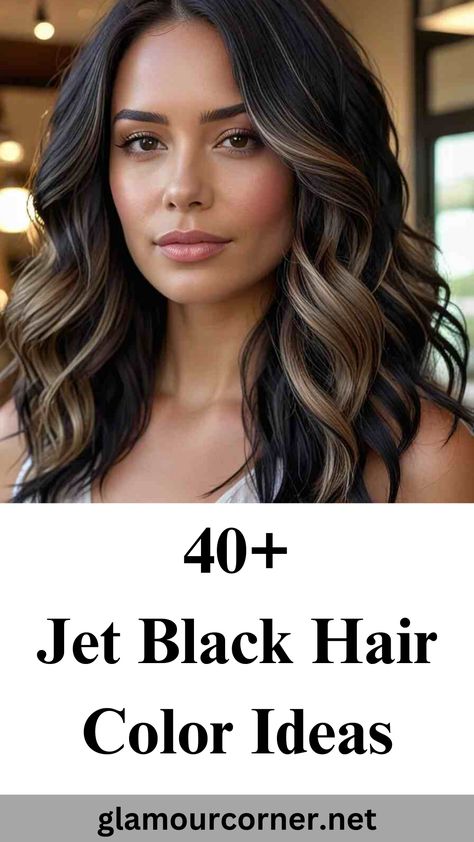 Looking for jet black hair color ideas that will make your hair look sleek and stunning? From deep black hair shades to glossy jet black tones, these bold and timeless black hair color ideas will elevate your style. Whether you prefer a natural jet black look or want to add blue-black or soft black hues, these chic inspirations are perfect for any hair type. Save these jet black hair inspo now! Deep Black Hair, Hair Color Ideas For Black Hair, Jet Black Hair, Black Hair Color, Black Tones, Hair Shades, Hair Color For Black Hair, Deep Black, Color Ideas