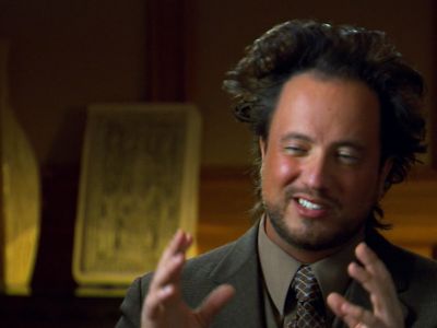 Giorgio Tsoukalos Talks Ancient Aliens AlienCon and Trump's Space Force Ancient Aliens Guy, Aliens Meme, Aliens Guy, History Humor, History Channel, Reaction Pics, Ancient Aliens, Meme Template, Image Macro