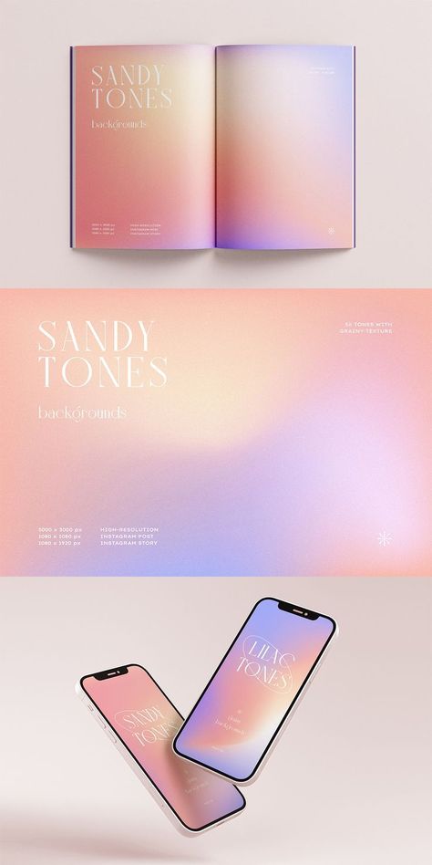 Grainy Gradient Background Pack Grainy Gradient Background, Instagram Gradient, Grainy Gradient, Gradient Color Design, Flower Boutique, Gradient Design, Brand Kit, Gradient Background, Free Instagram