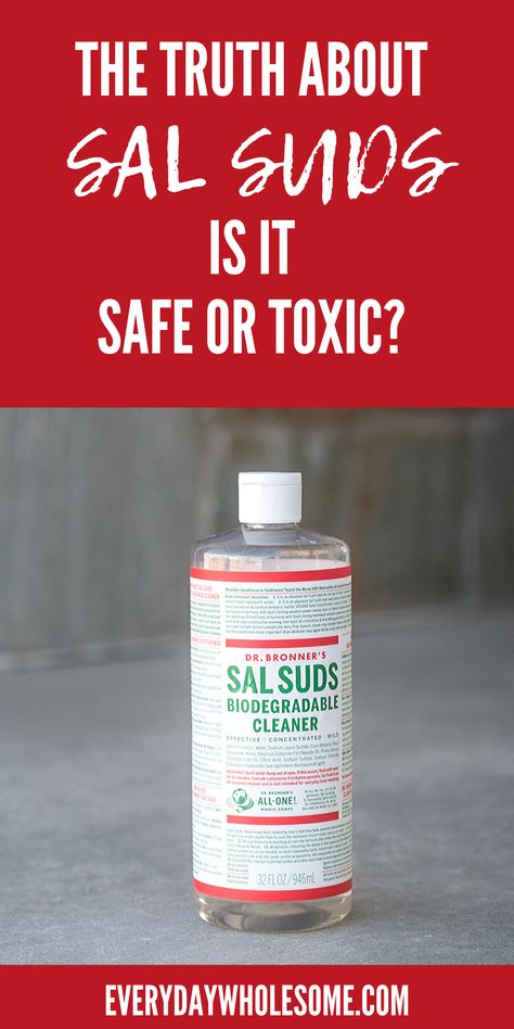 My top 5 favorite uses for Sal Suds at home for nontoxic cleaning and living. Sal Suds dishwashing detergent, dish soap, laundry detergent, laundry stain remover, stain spray and cleaning spray. Is Sal Suds safe or toxic? Is SLS safe or toxic?  #drbronners #greencleaning #greenclean #nontoxicliving #nontoxichome #nontoxiccleaning Sal Suds, Homemade Dish Soap, Liquid Laundry Soap, Nontoxic Cleaning, Dr Bronners, Laundry Stain Remover, Diy Essential Oil Recipes, Laundry Stains, Homemade Laundry Detergent