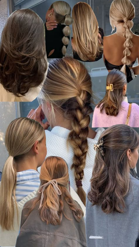 Fall Inspo Hairstyles, Quick Fall Hairstyles, Hairstyle Fall 2023, Fall Festival Hairstyles, Fall Girl Hairstyles, Fall Hair Styles Medium Length, Hairstyles Fall 2023, Fall Hairstyle Ideas, Fall Hair Aesthetic