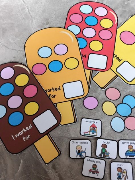 Token Board Ideas – Autismade Token Boards, Token Board, My Boards, Reward System, Therapy Worksheets, Messy Play, Positive Behavior, Grad School, Board Ideas