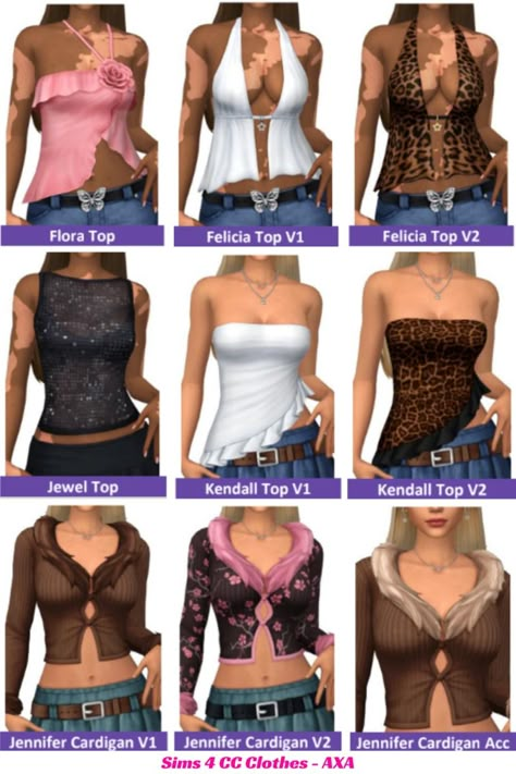 Sims 4 Cc Clothes Female Jeans, Sims 4 Clothing Packs Cc, Sims 4 Cc Maxis Match Tops, Maxis Match Sims 4 Cc Clothing Female, Maxis Match Sims 4 Cc Accessories, Clothes Cc Sims 4 Maxis Match, Sims 4 Cc Packs Maxis Match, Sims 4 Cheetah Print Cc, Sims 4 Cc Juicy Couture