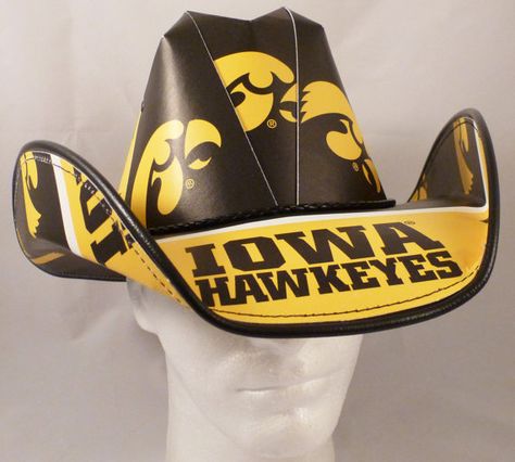 Hey, I found this really awesome Etsy listing at https://www.etsy.com/listing/241484519/iowa-hawkeyes-cowboy-hat-made-of Beer Hat, Beer Box, Iowa Hawkeye, Chapeau Cowboy, Iowa Hawkeyes, The Beer, I Work Hard, Cow Boy, Hats For Sale