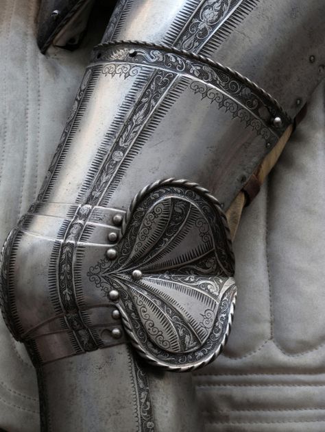 journeymancreativejournal:  Knight - Leg Armor Close Detail, Metropolitan Museum of Art Leg Armor, Medieval Armour, Half Elf, Knight In Shining Armor, Erza Scarlet, Knight Armor, Arm Armor, Medieval Armor, Creative Journal