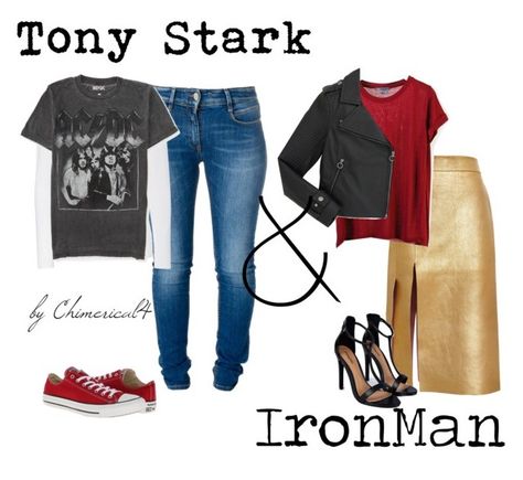 "Marvel: Tony Stark" by chimerical4 ❤ liked on Polyvore featuring Relish, Majestic, AÃ©ropostale, Converse, Nina Ricci, Vince, Boohoo and Marc by Marc Jacobs Tony Stark Inspired Outfits, Tony Stark Outfit, Marvel Tony Stark, Outfit Polyvore, Tony Stark, Iron Man, Marc Jacobs, Outfit Inspirations, Marvel