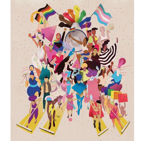 Jericho Brown, Carmen Maria Machado and Thomas Page McBee on What Pride Means Now - The New York Times Pride Mural, Pride Illustration, Pride Artwork, Presentation Illustration, Art Identity, Insta Design, Lgbtq Stuff, Book Cover Illustration, Pride Art