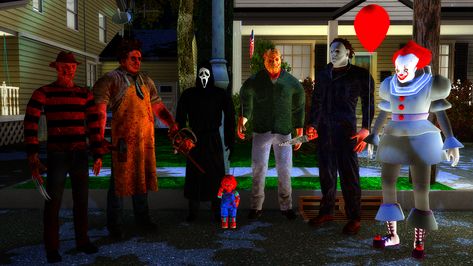 Sims 4 Horror, Michael Myers House, Michael Myers Jason Voorhees, Sims 4 Custom Content Patreon, Michael Myers And Jason, Sims 4 Clutter, Sims 4 Cc Packs, Cool Finds, Jason Voorhees