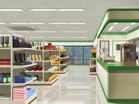 So many convenience and grocery stores can be found near homes and work places… Episode Interactive Backgrounds, Anime Places, Episode Backgrounds, Scenery Background, Living Room Background, Anime Store, Anime Room, Anime Backgrounds Wallpapers, Cartoon Background