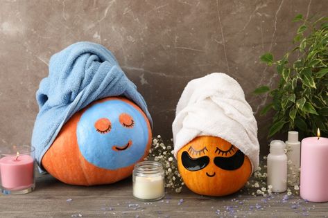 Spa Pumpkin Decorating, Nightmare Before Christmas Wallpaper Christmas, Halloween Skin Care, Spa Pumpkin Painting, Pharmacy Pumpkin, Thanksgiving Skincare, Spa Pumpkin, Wallpapers Christmas Aesthetic, The Nightmare Before Christmas Wallpaper