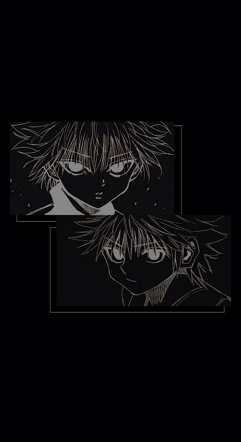 Killua Black Wallpaper, Killua Wallpaper Dark, Hunter X Hunter Wallpapers Aesthetic, Killua Zoldyck Wallpapers, Killua Wallpaper, Hunter Tattoo, Artwork Anime, Kpop Iphone Wallpaper, Artwork Wallpaper