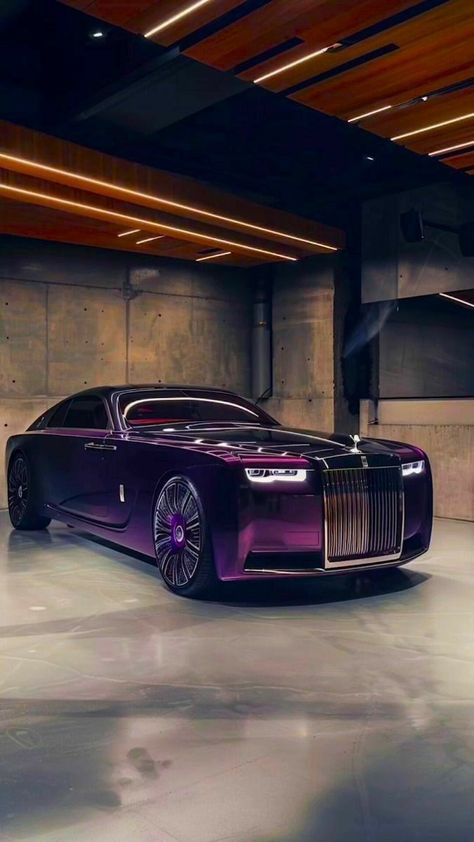 Rols Royal Car, Purple Rolls Royce, Car Rolls Royce, Rolls Royce Concept, Modern Transportation, Purple Motorcycle, Supercars Wallpaper, Aesthetic Car Accessories, Rolls Royce Wallpaper