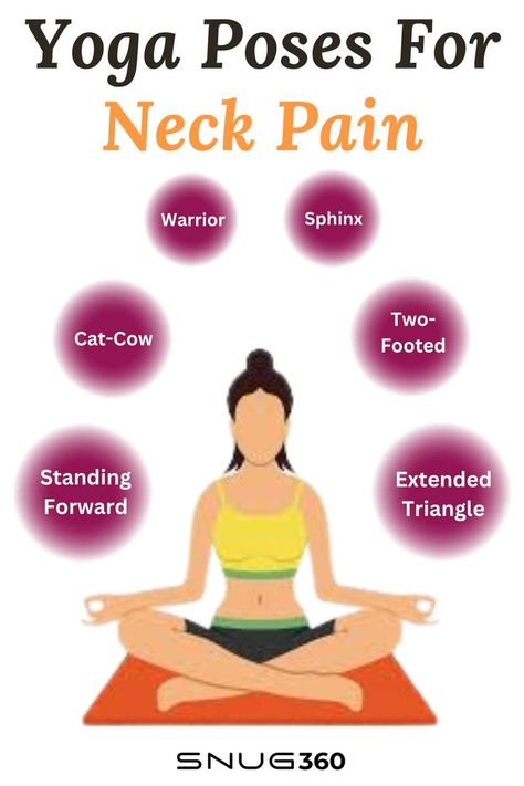 Looking for Yoga Poses to Relieve Neck Pain? Here are certain yoga poses that help to alleviate your discomfort. Relieve Neck Pain, Neck Pain, Yoga Poses, Yoga