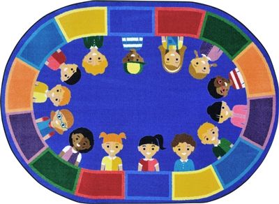 Circle Time Seating, Classroom Circle Time, Classroom Carpets, Preschool Supplies, Daycare Facility, Preschool Furniture, Rug Backing, Classroom Seating, Classroom Rug