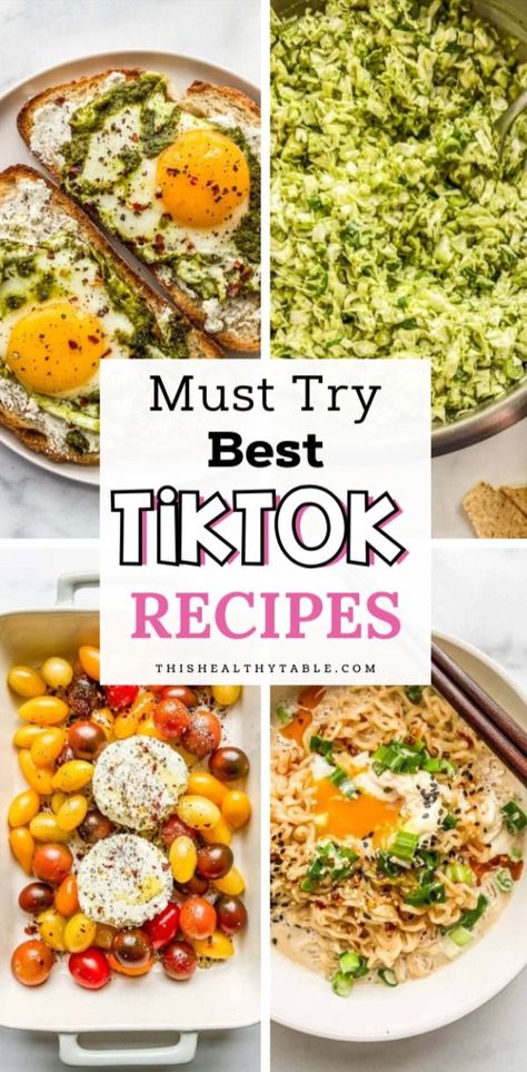 One of the best things about Tiktok is all the viral recipes! It's an absolute goldmine of unique recipes that get shared millions of times. Viral Recipes, Tiktok Recipes, Trending Tiktok, Viral Tiktok, Unique Recipes, Be Inspired, All The Best, Dinner Recipes