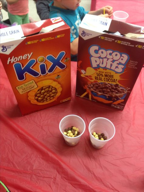 Snack idea for David & Goliath lesson. Use Cocoa Puffs &/or Kix for "stones". David And Goliath Snack Ideas, David And Goliath Snack, School Carnival Games, Chapel Ideas, Toddler Party Games, Youth Bible Study, David Goliath, Dinner Party Games, Graduation Party Games