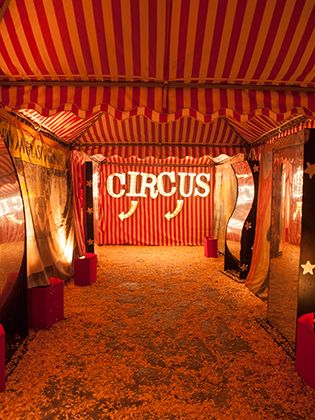 Halloween Carnival Freakshow | Planning, Design and Production: Kristin Banta Events; Photography: Brian Tropiano #halloween #halloweenparty #circus #carnival #freakshow Vortex Tunnel, Scary Circus, Haunted Circus, Haunted Carnival, Oddities And Curiosities, Creepy Circus, Circus Aesthetic, Creepy Carnival, Halloween Circus