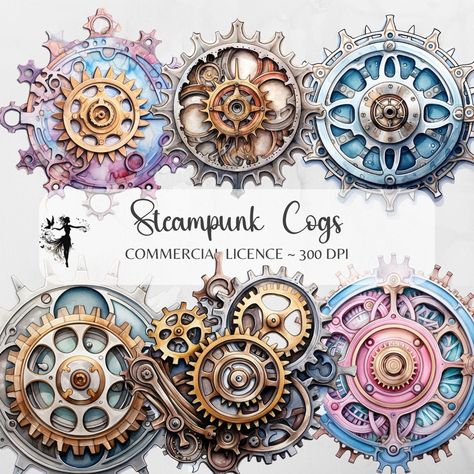 Steampunk Decoupage, Steampunk Ephemera, Steampunk Clipart, Steampunk Junk Journal, Décor Steampunk, Steampunk Printables, Steampunk Kunst, Steampunk Scrapbook, Steampunk Wall Art