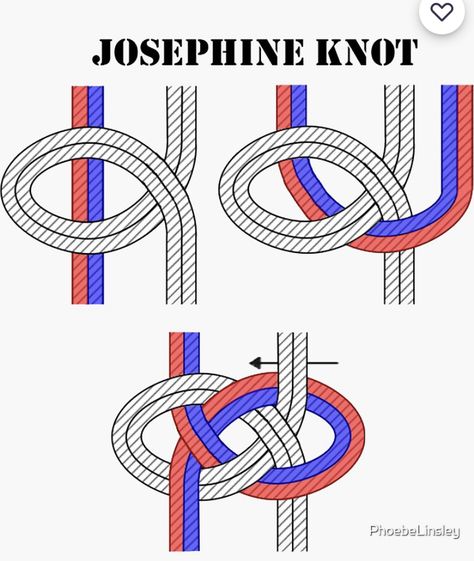 Josephine Knot Macrame, Celtic Knots Diy, Diy Stone Wrapping, Josephine Knot, Simpul Makrame, Types Of Knots, Macrame Wall Hanging Tutorial, Survival Knots, Simple Macrame