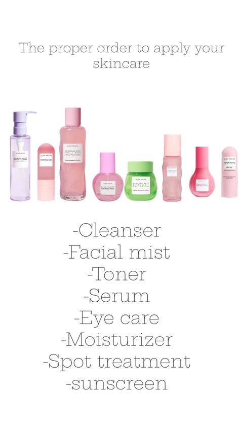 How To Do Ur Skincare In Order, What Order To Apply Skincare, Skincare In Order, Skincare Checklist, Celebrity Skincare, Weekly Skincare, Hydrating Skincare, Celebrity Skin Care, Skincare Guide